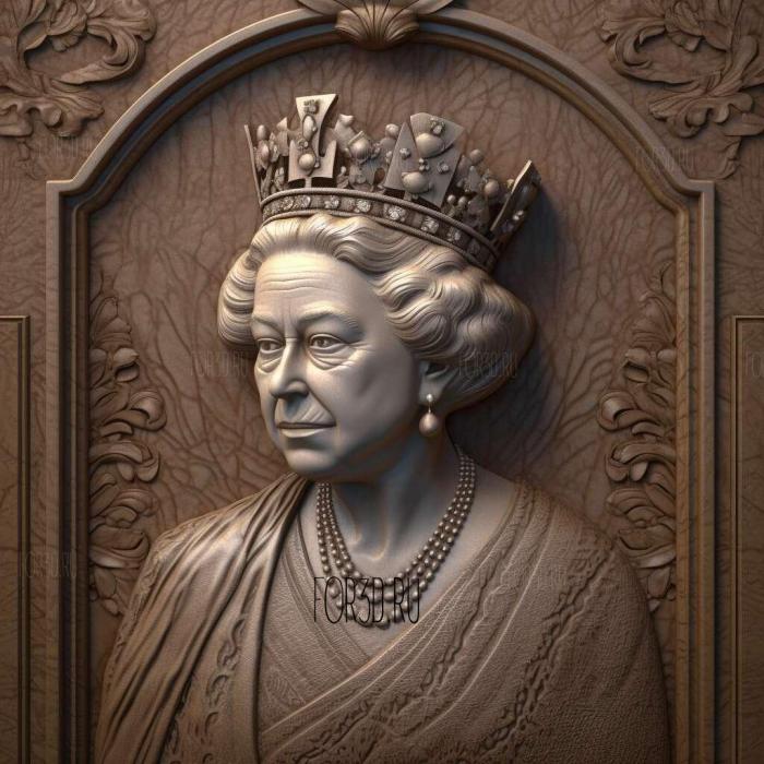 queen elizabeth 3 stl model for CNC